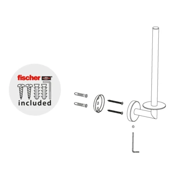 Marho Reserverolhouder Luxor Zwart 8 Marho Reserverolhouder Luxor Zwart - Afbeelding 6