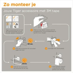 Tiger Wc-rolhouder Tune Zwart -Thuis Badkamer 123 5417