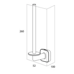 Tiger Toiletrolhouder Carv Zwart -Thuis Badkamer 123 5433