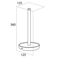Tiger Reserverolhouder Urban Zwart Staand -Thuis Badkamer 123 5448