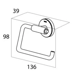 Tiger Toiletrolhouder Urban Wit -Thuis Badkamer 123 5463