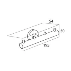 Tiger Haak Boston 4-delig RVS -Thuis Badkamer 123 5466