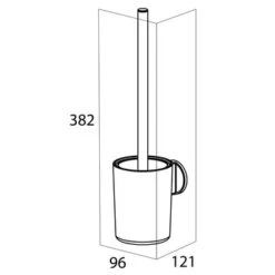 Tiger Tune Wc-borstelhouder Hangend Zwart -Thuis Badkamer 123 5504