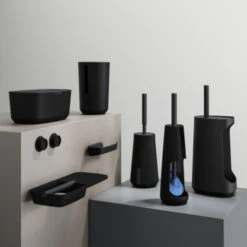 Tiger Toiletborstelhouder Tess Staand Zwart/antraciet -Thuis Badkamer 123 5553