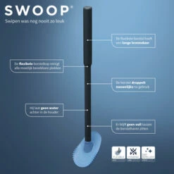 Tiger Toiletborstelhouder Tess Staand Zwart/antraciet -Thuis Badkamer 123 5559