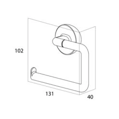 Tiger Toiletrolhouder Cooper Zonder Klep -Thuis Badkamer 123 5564