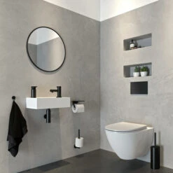 Tiger Toiletborstelhouder Noon Vrijstaand Zwart -Thuis Badkamer 123 5583