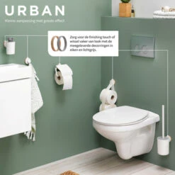 Tiger Toiletrolhouder Urban Wit Met Klep -Thuis Badkamer 123 5655