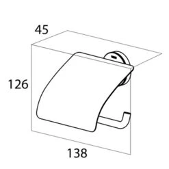 Tiger Toiletrolhouder Urban Wit Met Klep -Thuis Badkamer 123 5656