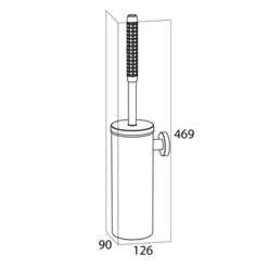 Tiger Toiletborstelhouder Boston Comfort & Safety Hangend Chroom -Thuis Badkamer 123 5713