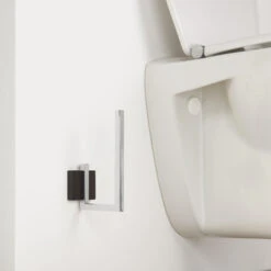 Tiger Reserverolhouder Zenna Hangend Chroom/Wengé -Thuis Badkamer 123 5728