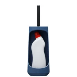 Tiger Toiletborstelhouder TESS Met Opbergfunctie Vrijstaand En Swoop Borstel Flexibel Blauw/zwart -Thuis Badkamer 123 5739