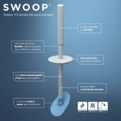 Tiger Toiletborstel Swoop Flexibel Lichtgrijs -Thuis Badkamer 123 5779