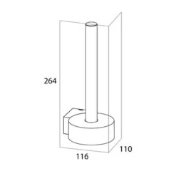 Tiger Reserverolhouder Nomad Hangend Zwart -Thuis Badkamer 123 5782