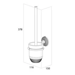 Tiger Wc-borstelset Ivy Chroom/wit -Thuis Badkamer 123 5855