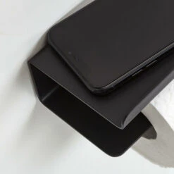 Tiger Colar Toiletrolhouder Met Planchet Zwart -Thuis Badkamer 123 5861