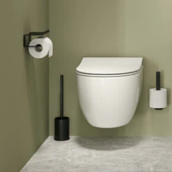 Tiger Colar Toiletrolhouder Met Planchet Zwart -Thuis Badkamer 123 5863