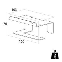 Tiger Colar Toiletrolhouder Met Planchet Zwart -Thuis Badkamer 123 5866