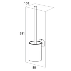 Tiger Toiletborstelhouder Colar Hangend Chroom -Thuis Badkamer 123 5889