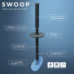 Tiger Toiletborstel Swoop Flexibel Antraciet -Thuis Badkamer 123 5896