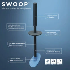 Tiger Toiletborstel Swoop Flexibel Antraciet -Thuis Badkamer 123 5897