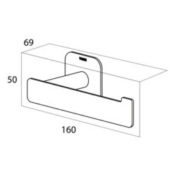 Tiger Toiletrolhouder Colar L RVS -Thuis Badkamer 123 5931