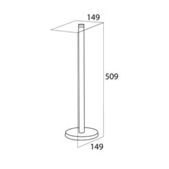 Tiger Reserverolhouder Boston Chroom Losstaand -Thuis Badkamer 123 5936