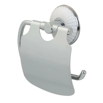 Tiger Toiletrolhouder Ivy Chroom/wit Met Klep 4 Tiger Toiletrolhouder Ivy Chroom/wit Met Klep - Afbeelding 2