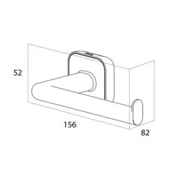 Tiger Toiletrolhouder Carv Zonder Klep Zwart -Thuis Badkamer 123 5984