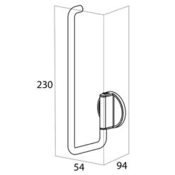 Tiger Reserverolhouder Tune Zwart -Thuis Badkamer 123 5998