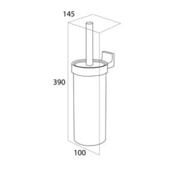 Tiger Toiletborstelhouder Ontario Chroom -Thuis Badkamer 123 6059