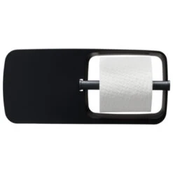 Tiger Toiletrolhouder TESS Met Planchet Zwart/antraciet -Thuis Badkamer 123 6063