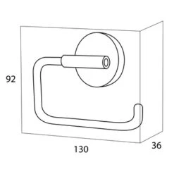 Handson Toiletrolhouder Smart Chroom 7 Handson Toiletrolhouder Smart Chroom -Thuis Badkamer 123 6082