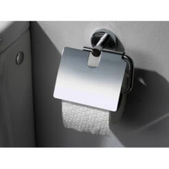 Haceka Toiletrolhouder Kosmos Tec Met Klep Chroom 7 Haceka Toiletrolhouder Kosmos Tec Met Klep Chroom -Thuis Badkamer 123 6093
