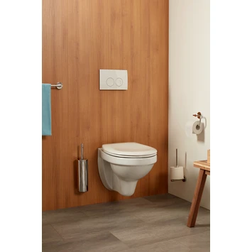 Haceka Toiletborstelhouder Kosmos Tec Hangend Chroom Buitenpot Met Binnenpot 4 Haceka Toiletborstelhouder Kosmos Tec Hangend Chroom Buitenpot Met Binnenpot - Afbeelding 2