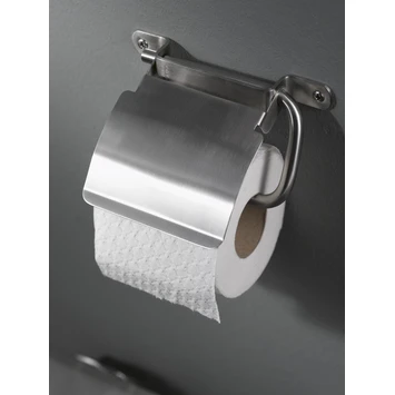 Haceka Toiletrolhouder Ixi Met Klep RVS 4 Haceka Toiletrolhouder Ixi Met Klep RVS - Afbeelding 2