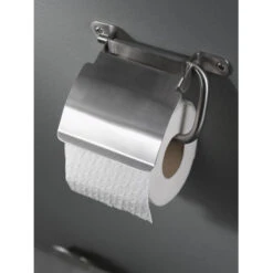 Haceka Toiletrolhouder Ixi Met Klep RVS 9 Haceka Toiletrolhouder Ixi Met Klep RVS -Thuis Badkamer 123 6136