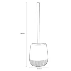 Sealskin Toiletborstel Met Houder Braid Lichtgrijs -Thuis Badkamer 123 6213