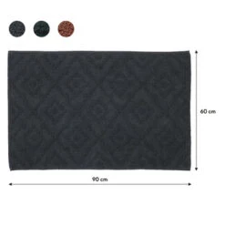 Sealskin Badmat Aztec 60x90cm Donkergrijs -Thuis Badkamer 123 622