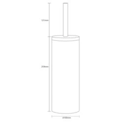 Sealskin Toiletborstel Met Houder Grace Wit -Thuis Badkamer 123 6245