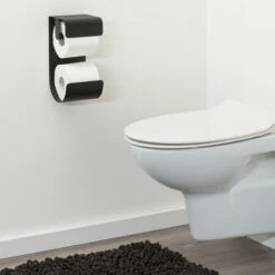 Sealskin WC-rolhouder Brix Metaal Zwart -Thuis Badkamer 123 6252