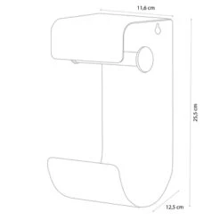 Sealskin WC-rolhouder Brix Metaal Zwart -Thuis Badkamer 123 6254