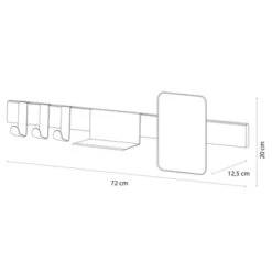 Sealskin Kapstok Met Spiegel Brix Wit -Thuis Badkamer 123 6266
