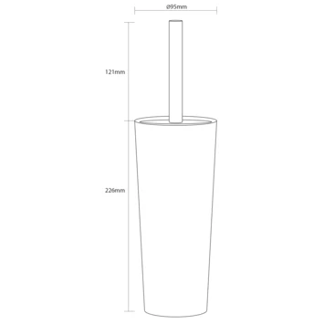 Sealskin Pierra Toiletborstelhouder Wit 6 Sealskin Pierra Toiletborstelhouder Wit - Afbeelding 4
