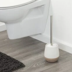 Sealskin Toiletborstel Met Houder Braid Wit -Thuis Badkamer 123 6327