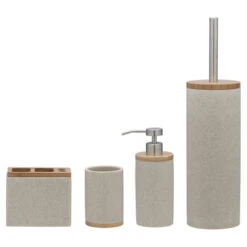 Sealskin Toiletborstelgarnituur Grace Zand -Thuis Badkamer 123 6356