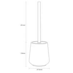 Sealskin Toiletborstelhouder Conical Porselein Groen -Thuis Badkamer 123 6376