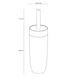 Sealskin Toiletborstel Met Houder Bloom Wit -Thuis Badkamer 123 6382