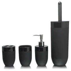 Sealskin Toiletborstelhouder Bloom Zwart 10 Sealskin Toiletborstelhouder Bloom Zwart -Thuis Badkamer 123 6407