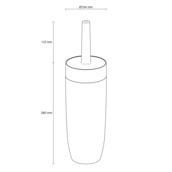 Sealskin Toiletborstelhouder Bloom Zwart 8 Sealskin Toiletborstelhouder Bloom Zwart - Afbeelding 6